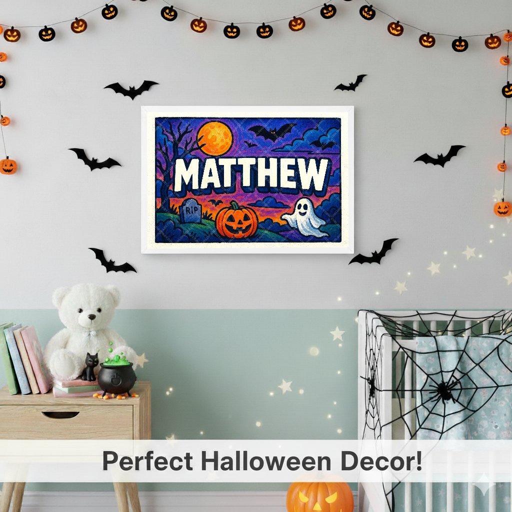 Personalized name art for Matthew