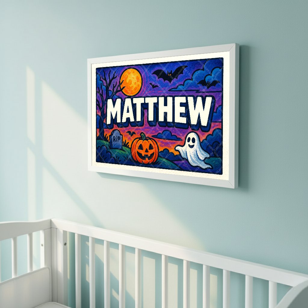 Personalized name art for Matthew