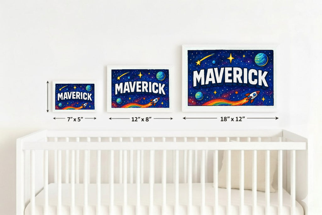 Personalized name art for Maverick