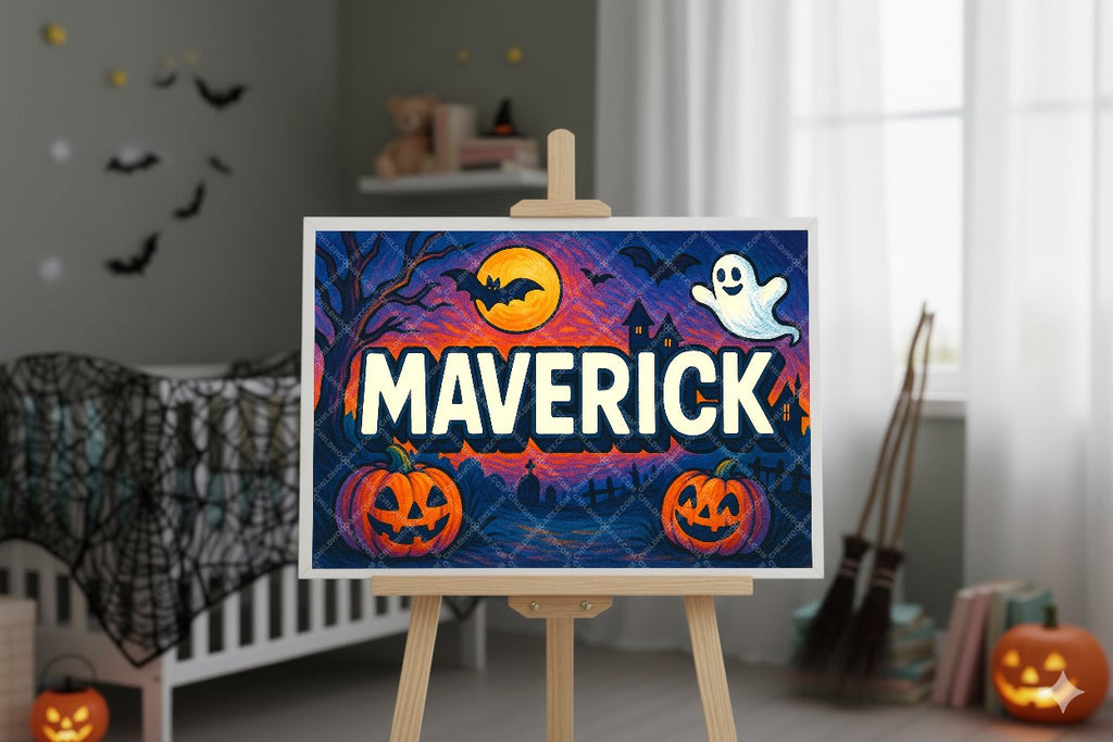 Personalized name art for Maverick