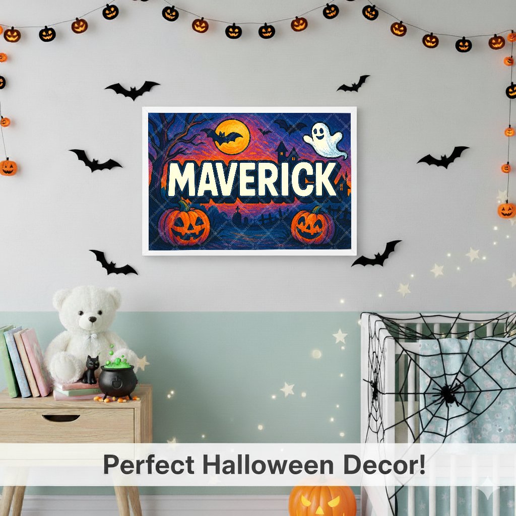 Personalized name art for Maverick