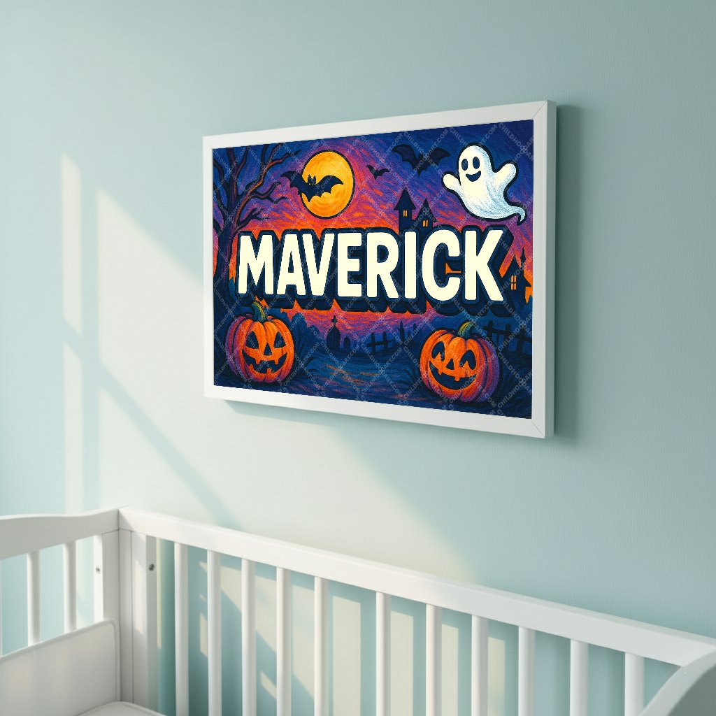 Personalized name art for Maverick