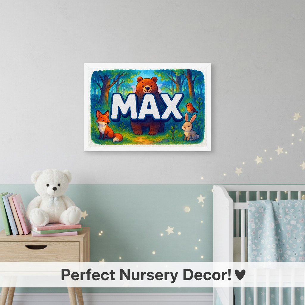 Personalized name art for Max