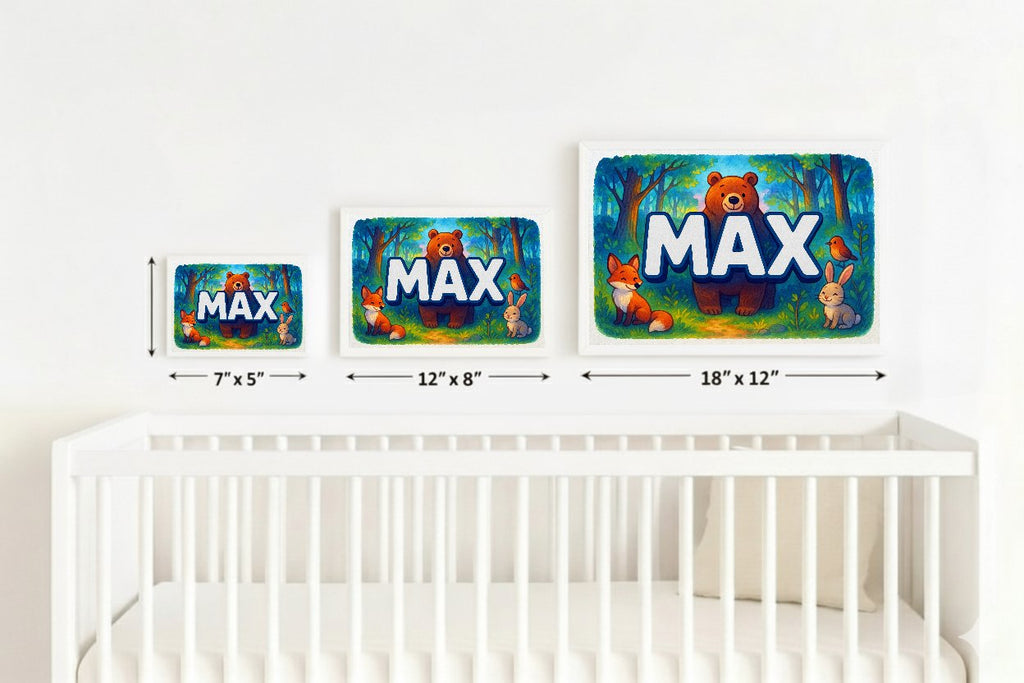 Personalized name art for Max