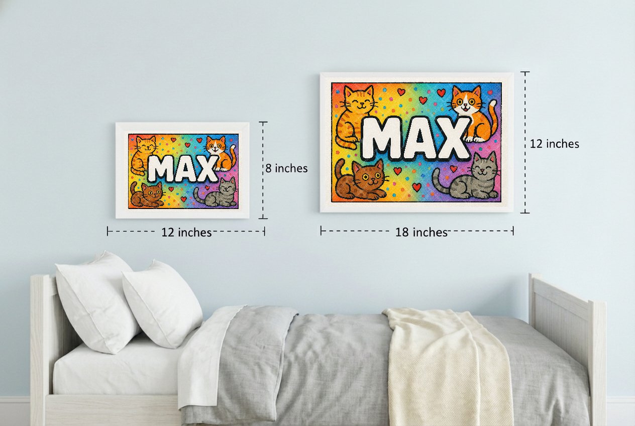 Personalized name art for Max