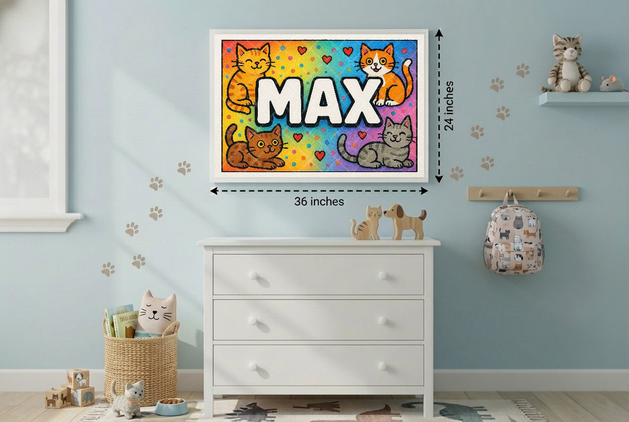 Personalized name art for Max