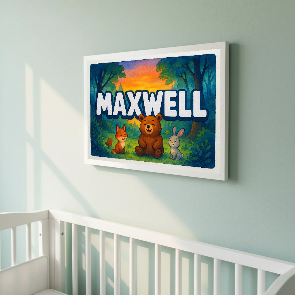 Personalized name art for Maxweell
