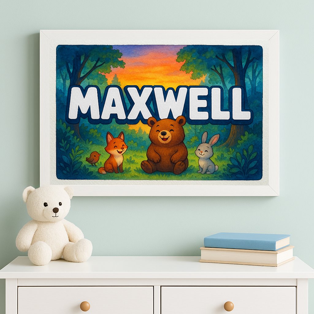 Personalized name art for Maxweell