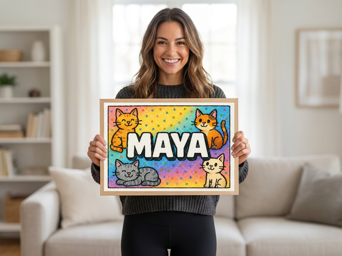 Personalized name art for Maya