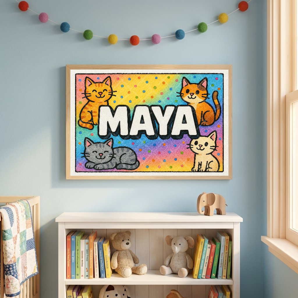 Personalized name art for Maya