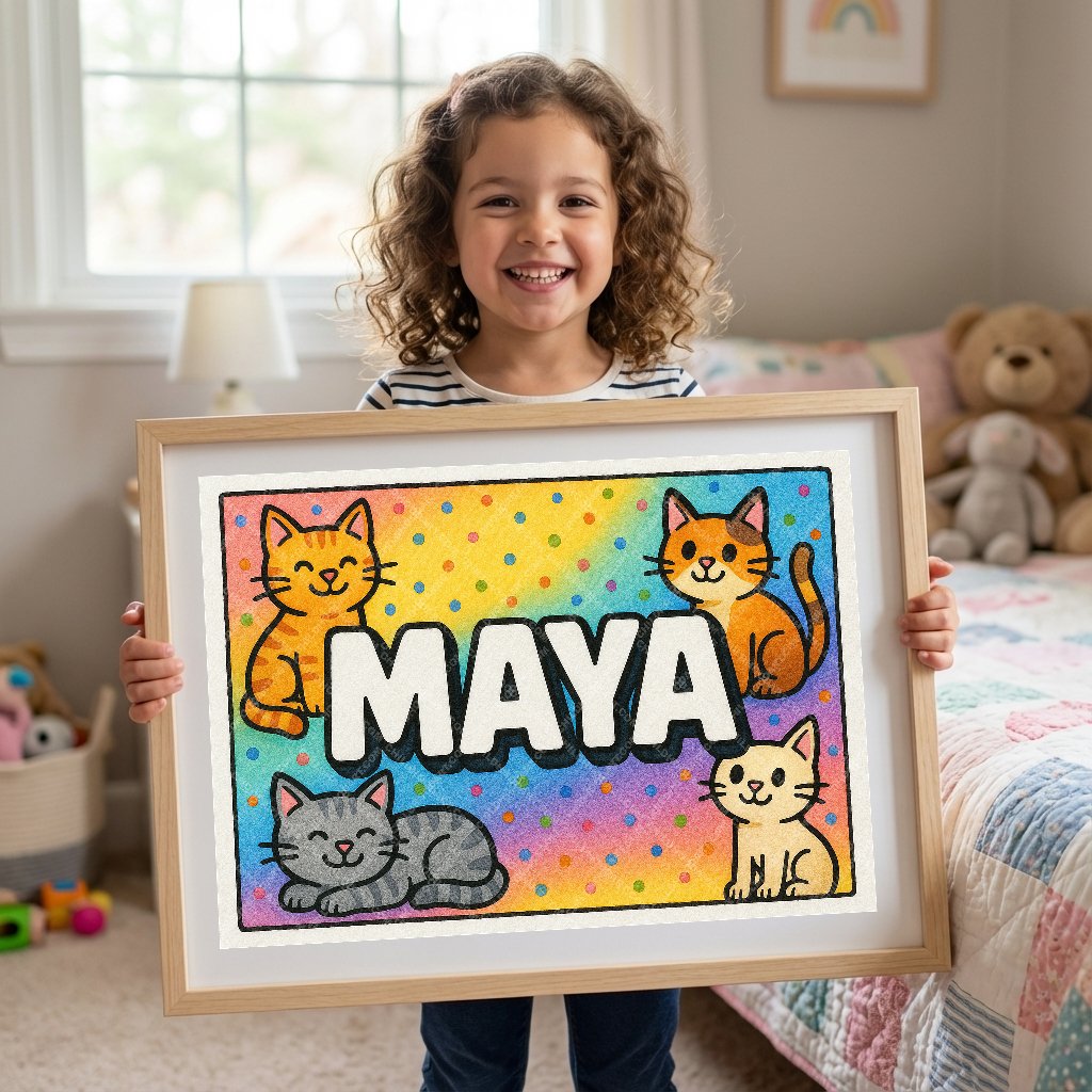 Personalized name art for Maya