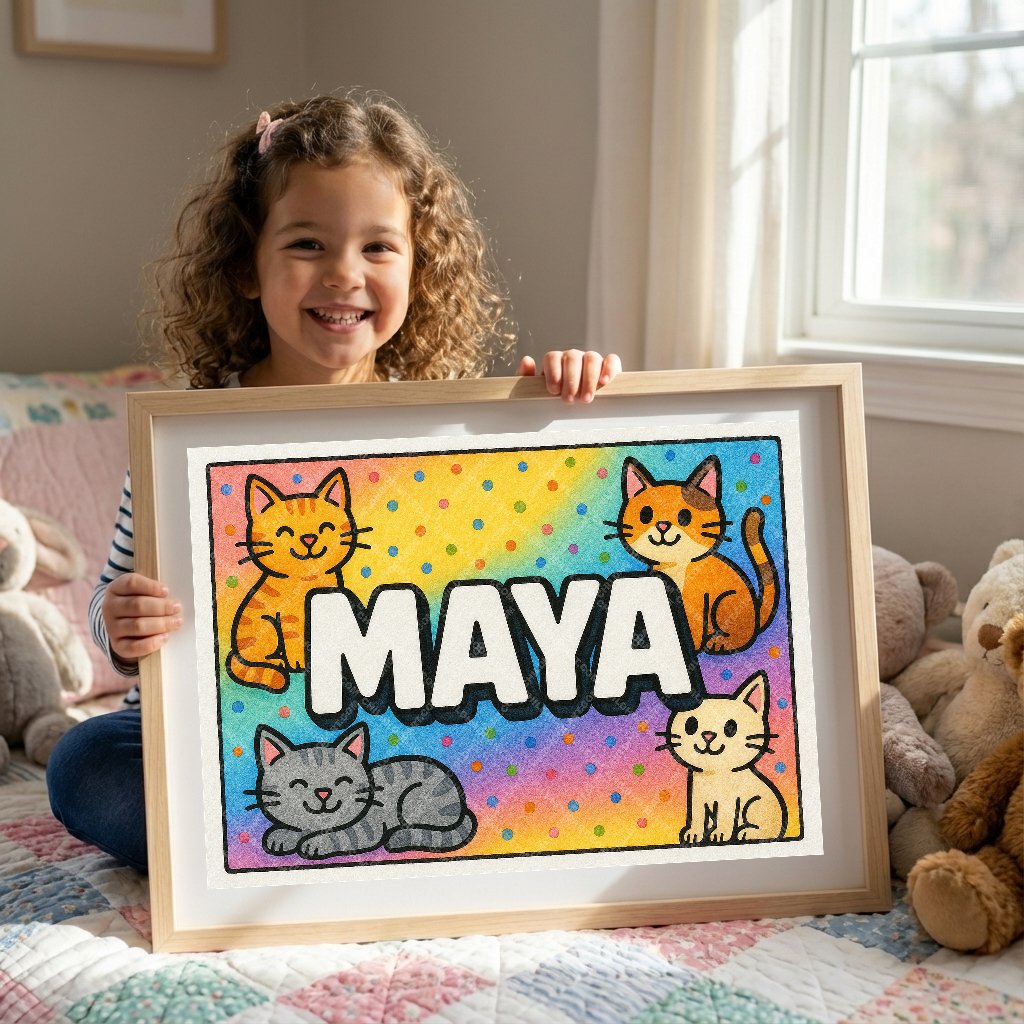 Personalized name art for Maya