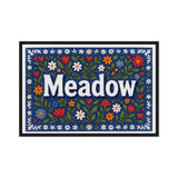 Meadow Name Art - Floral Farmhouse personalized wall print for kids