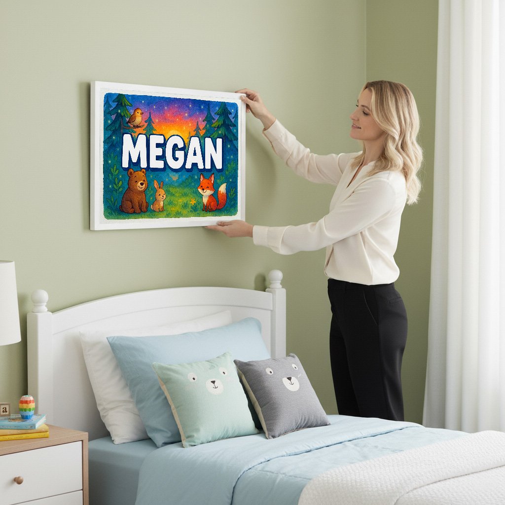 Personalized name art for Megan