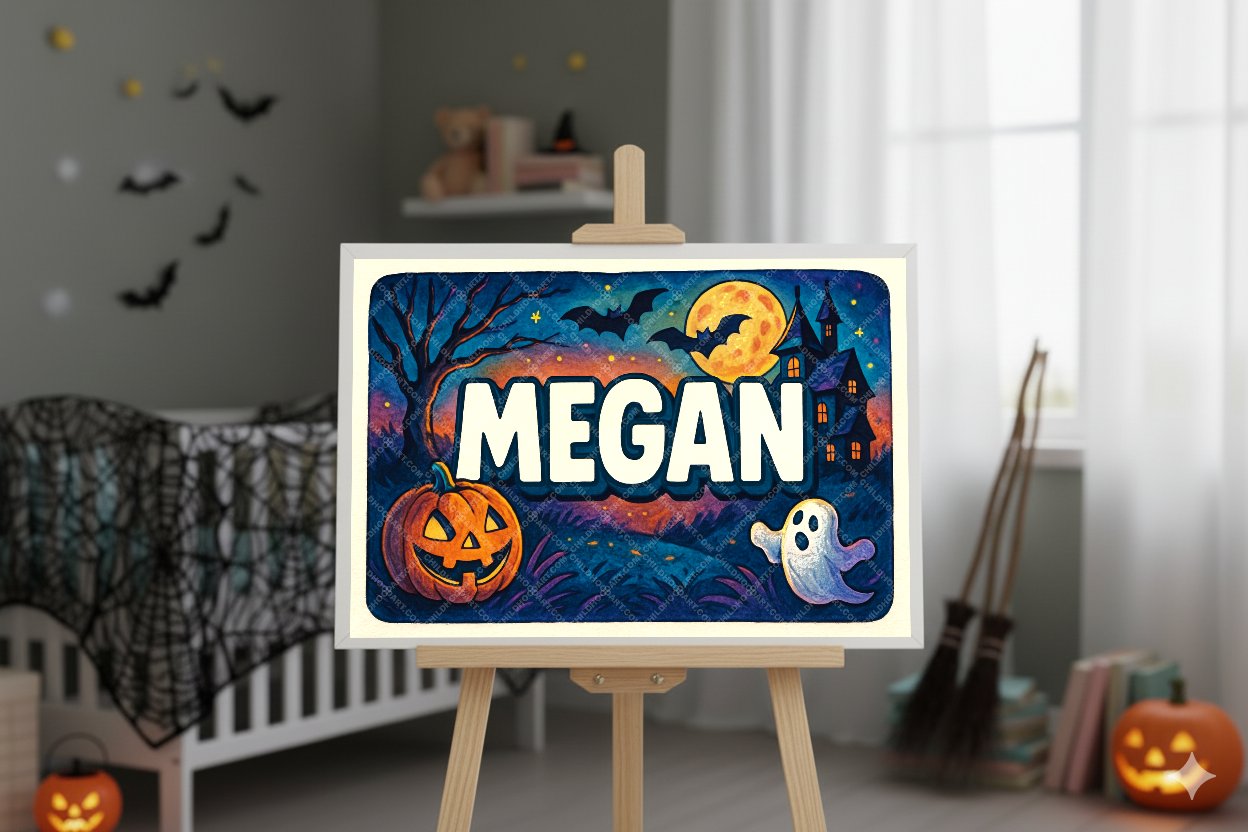 Personalized name art for Megan