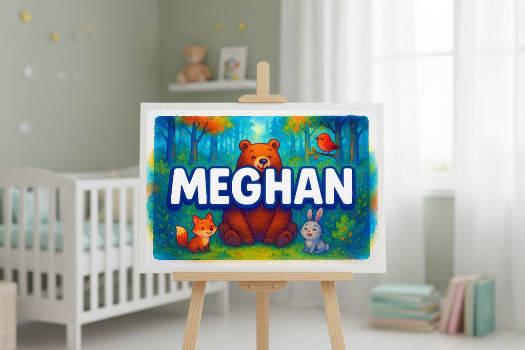 Personalized name art for Meghan