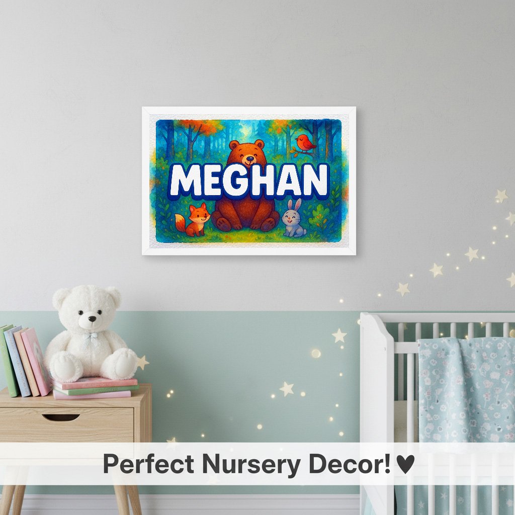 Personalized name art for Meghan