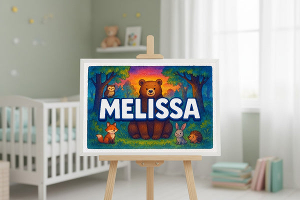 Melissa’s Personalized Forest Friends Art