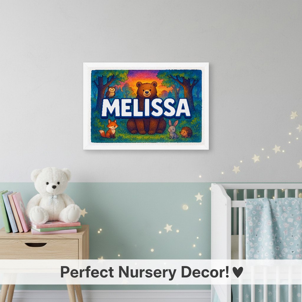 Personalized name art for Melissa