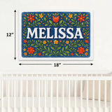 Calm personalized name art for Melissa