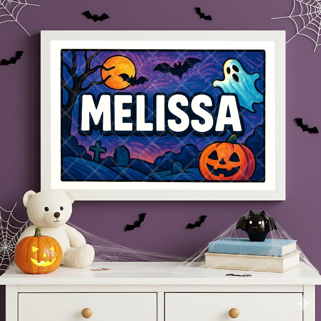 Personalized name art for Melissa