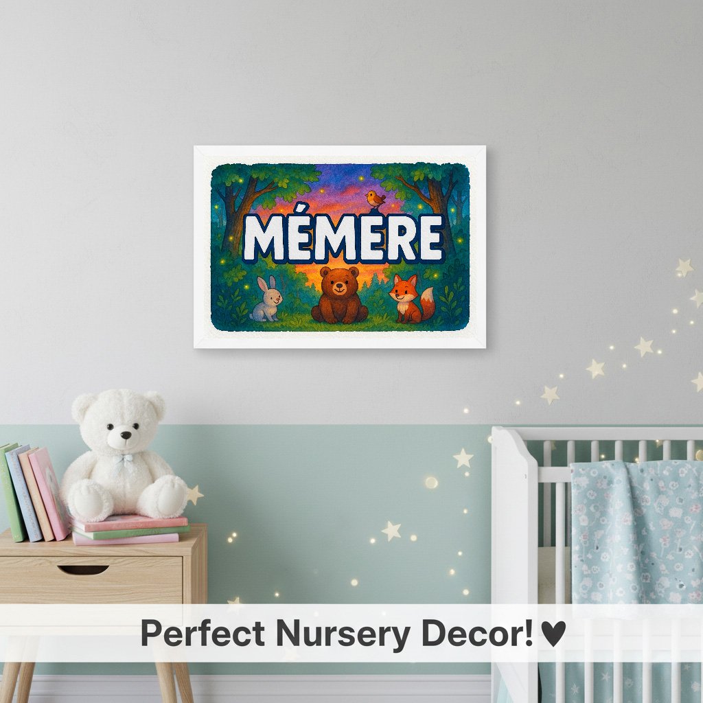 Personalized name art for Memere