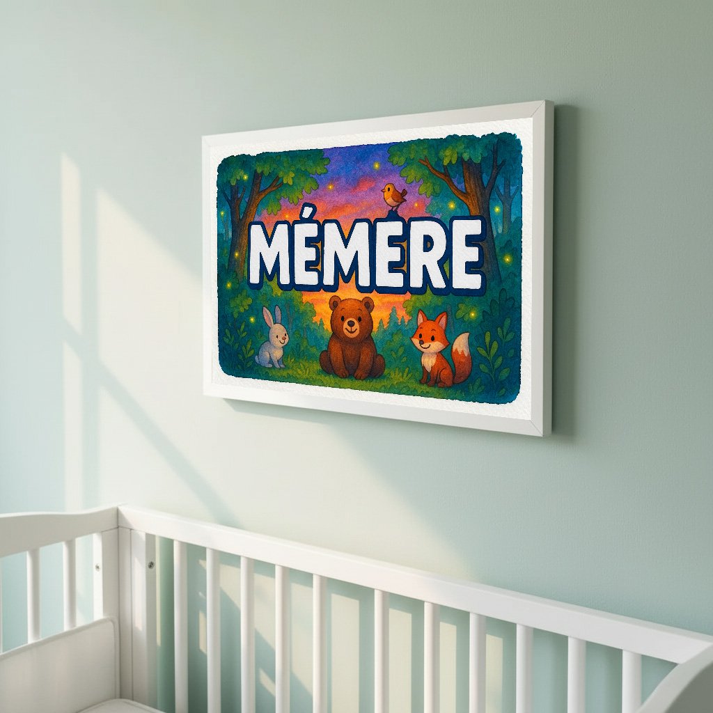 Personalized name art for Memere