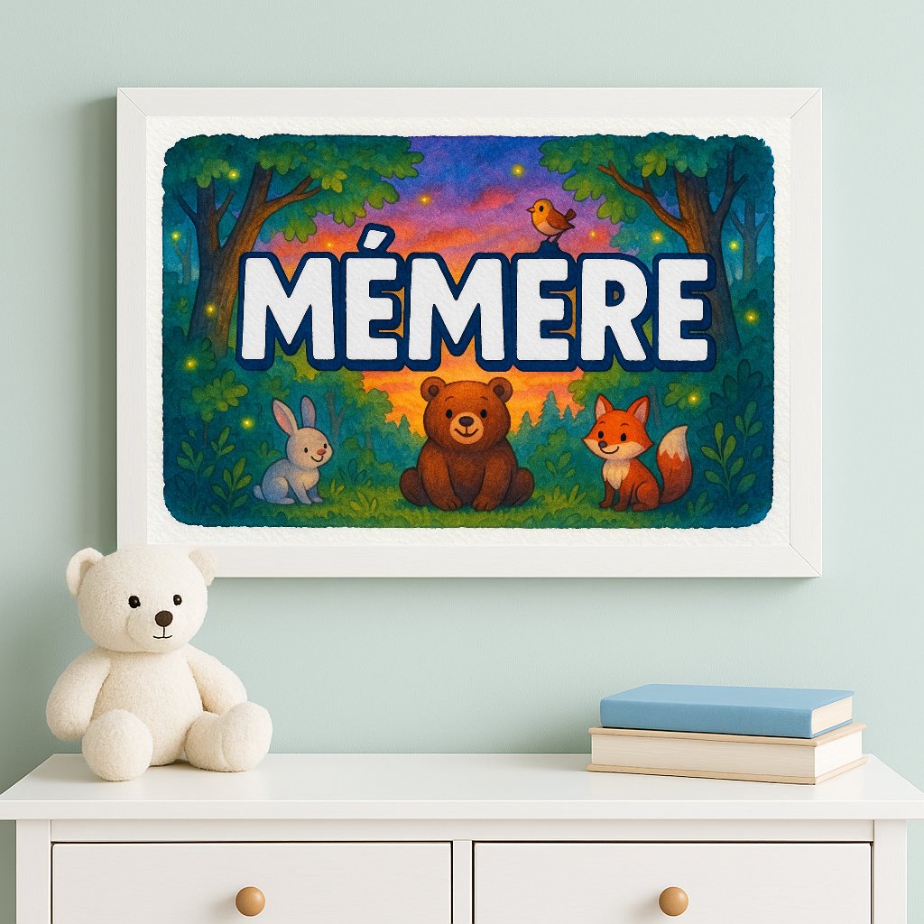 Personalized name art for Memere
