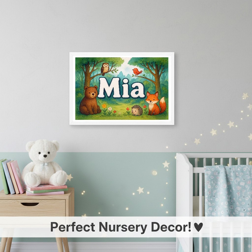 Personalized name art for Mia