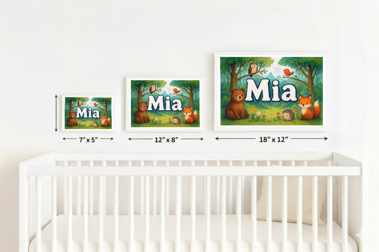 Personalized name art for Mia
