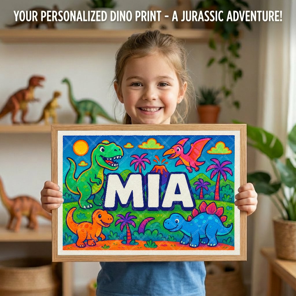 Personalized name art for Mia