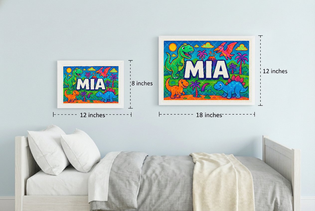 Personalized name art for Mia