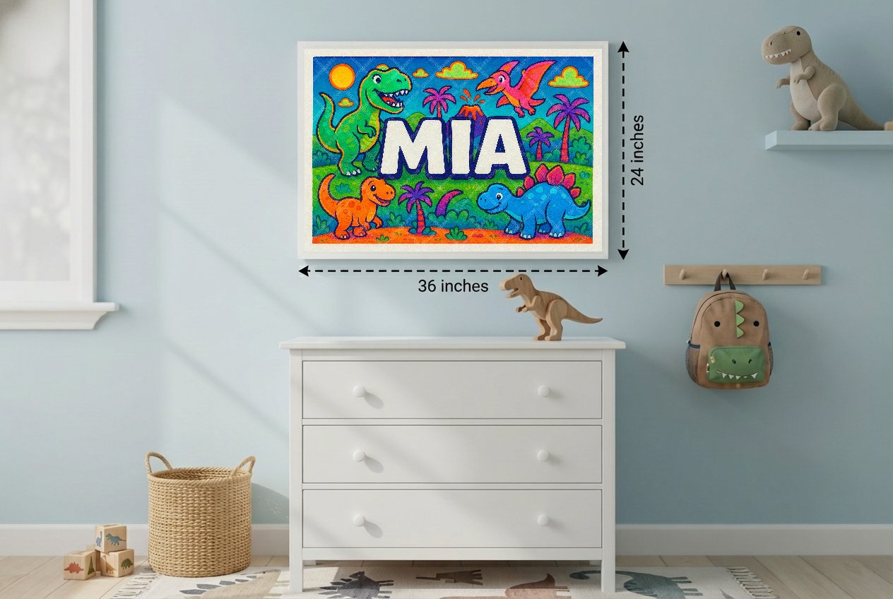 Personalized name art for Mia
