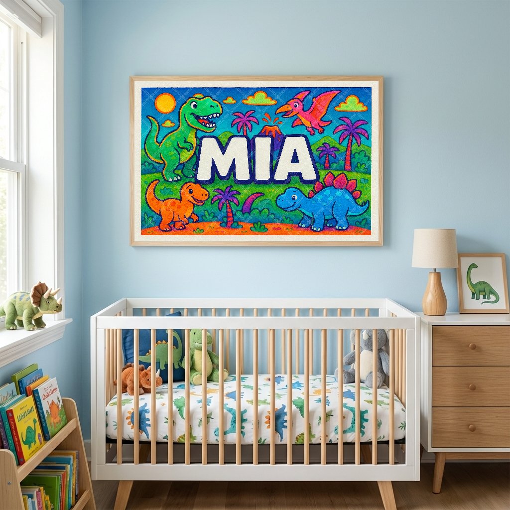 Personalized name art for Mia