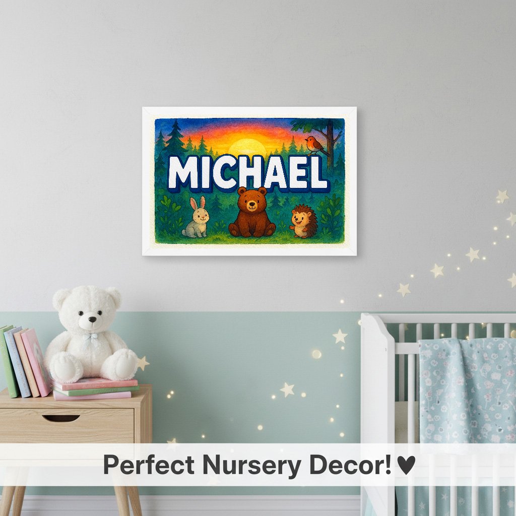 Personalized name art for Michael