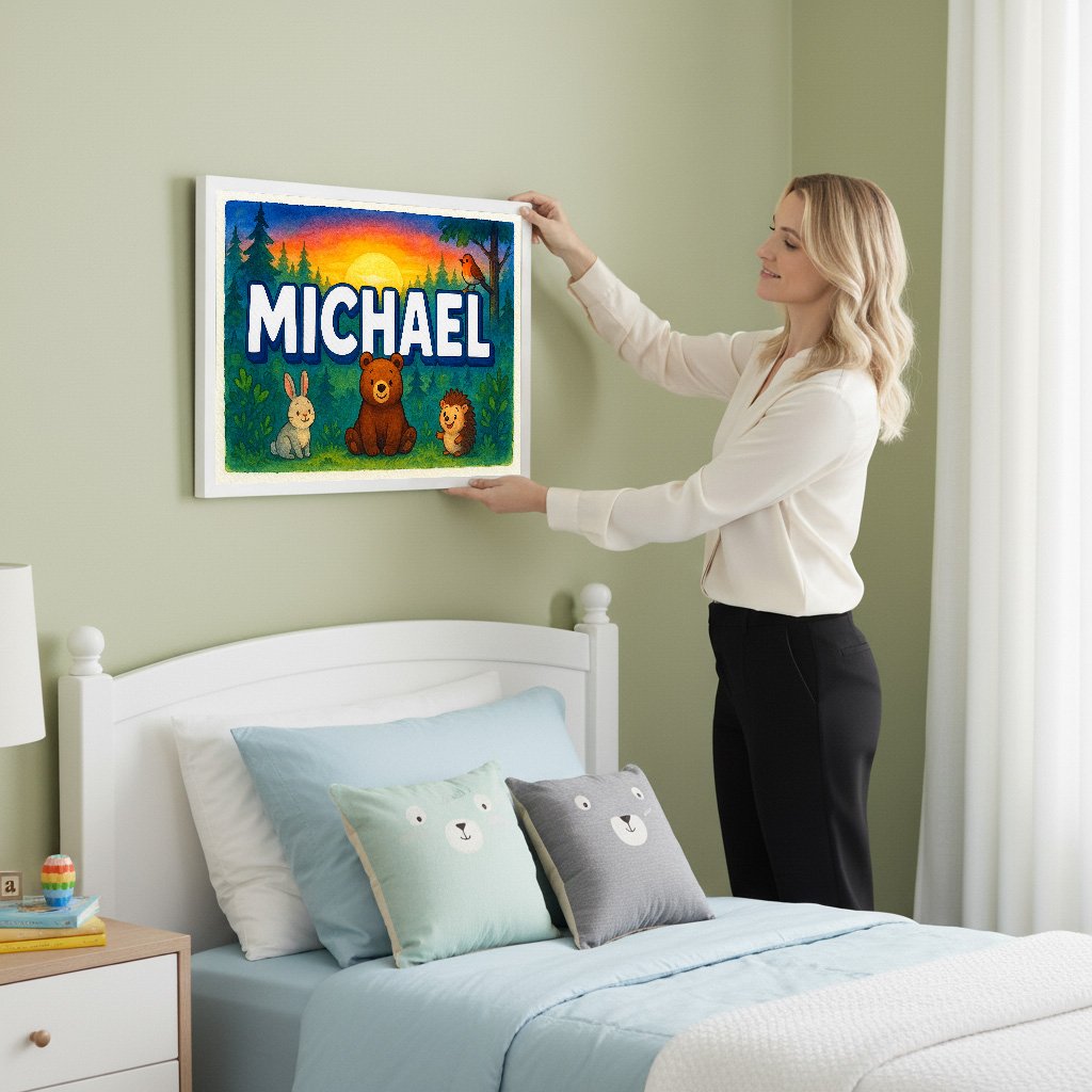 Personalized name art for Michael