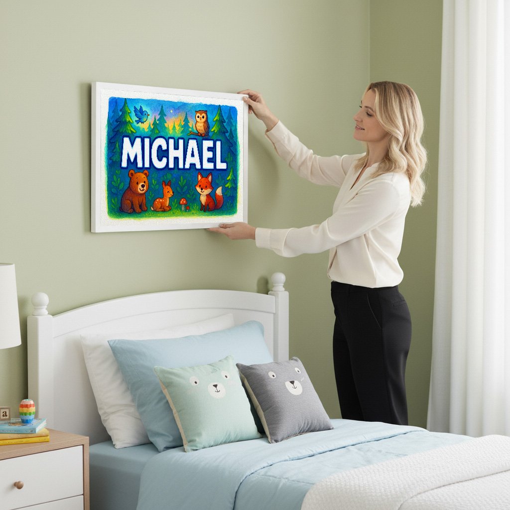Personalized name art for Michael
