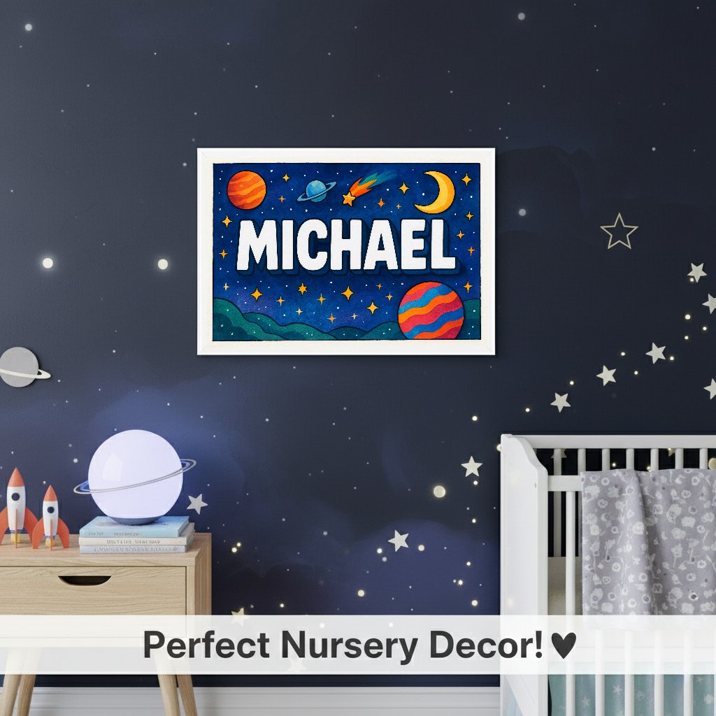 Personalized name art for Michael