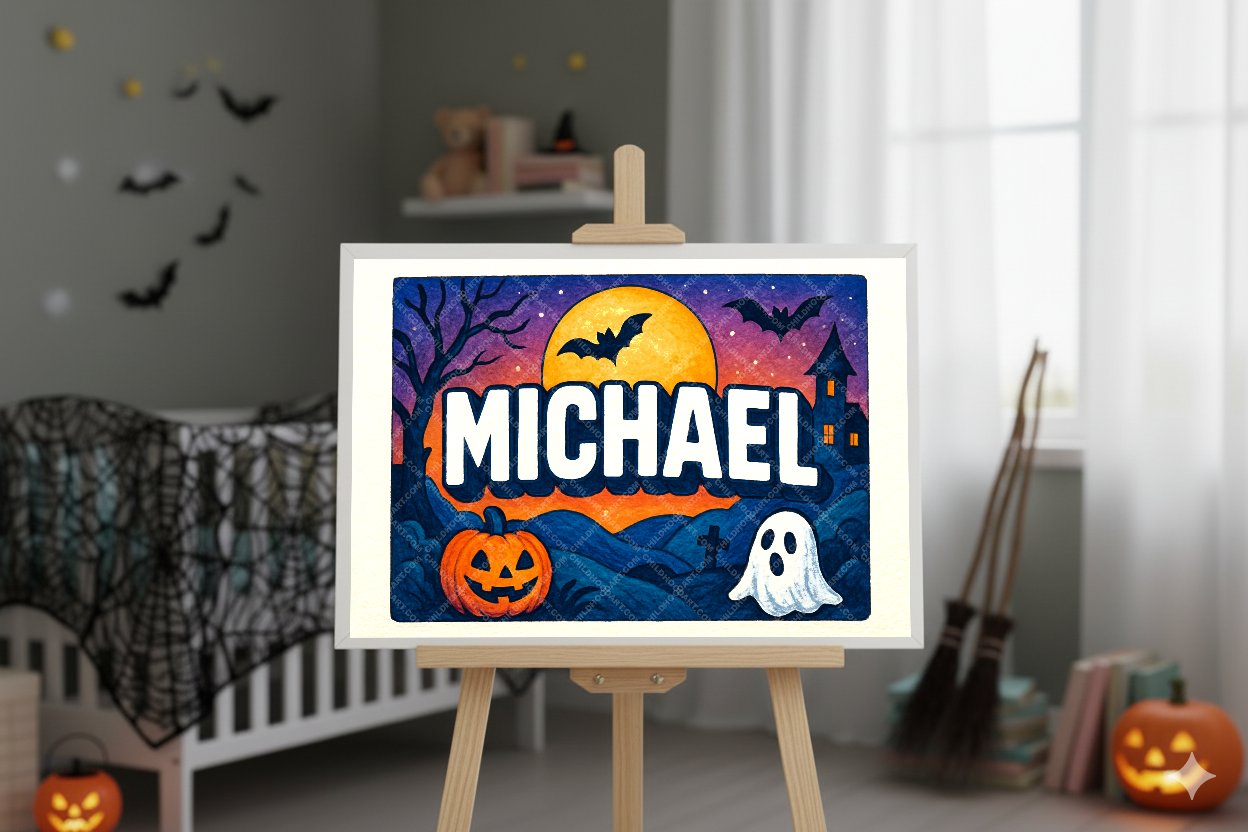 Personalized name art for Michael