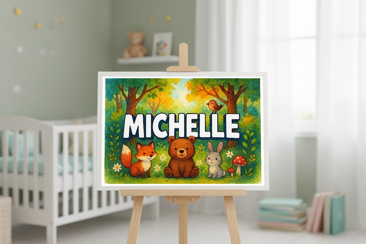 Personalized name art for Michelle