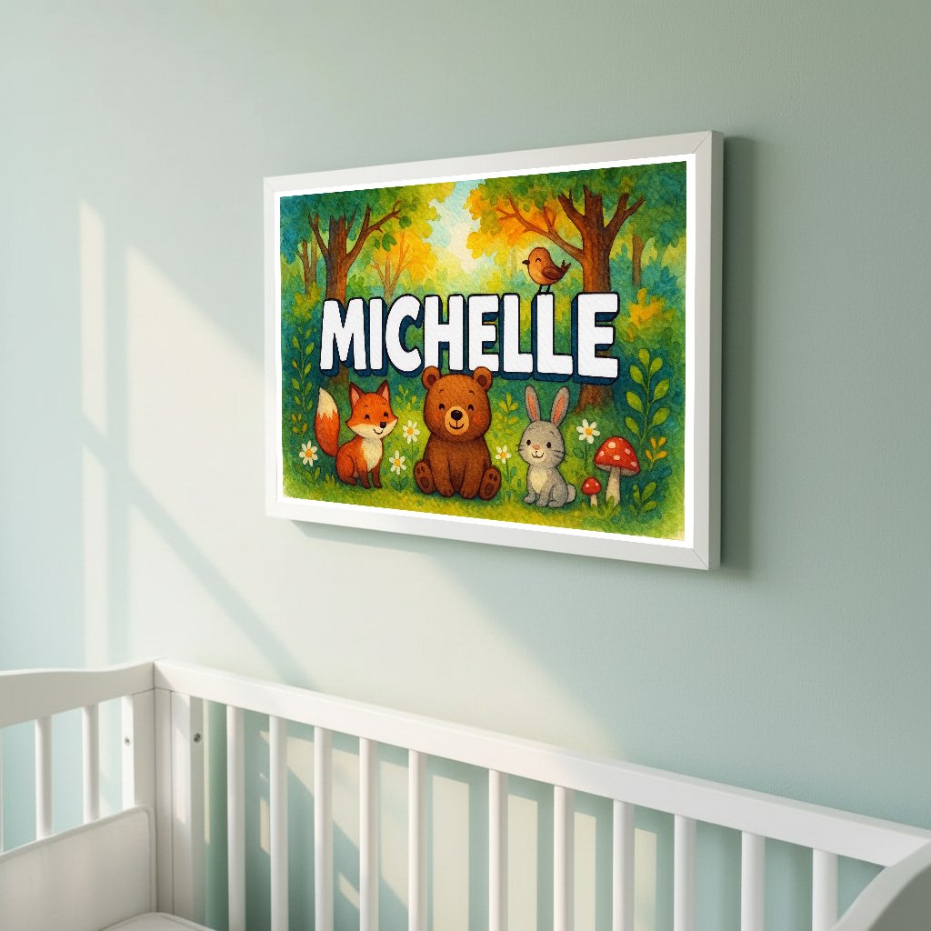 Personalized name art for Michelle