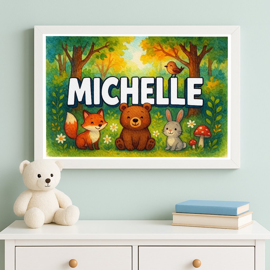 Personalized name art for Michelle