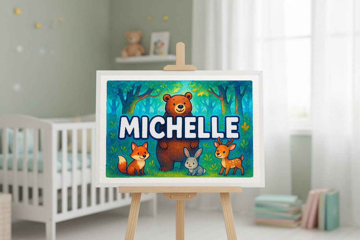 Personalized name art for Michelle