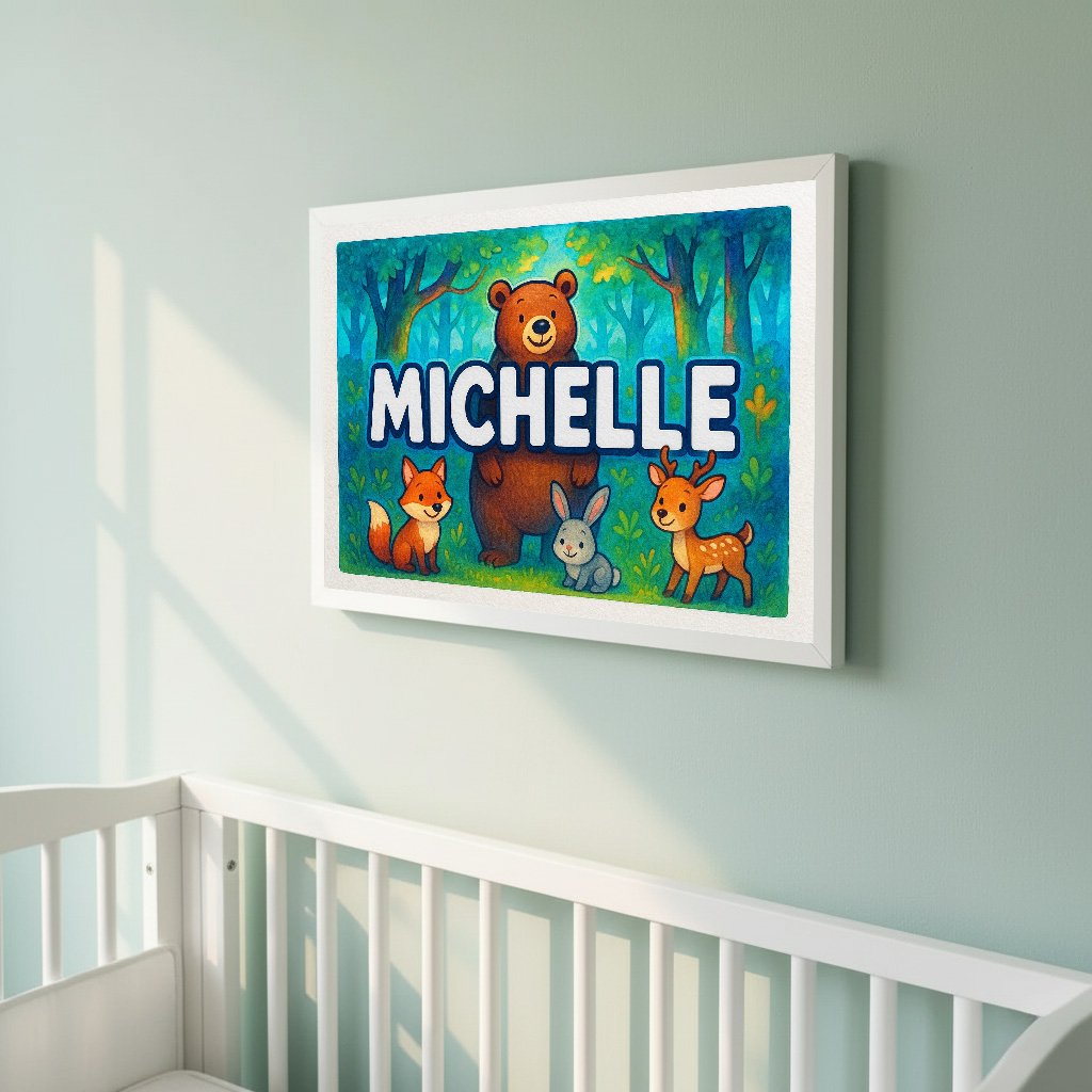 Personalized name art for Michelle