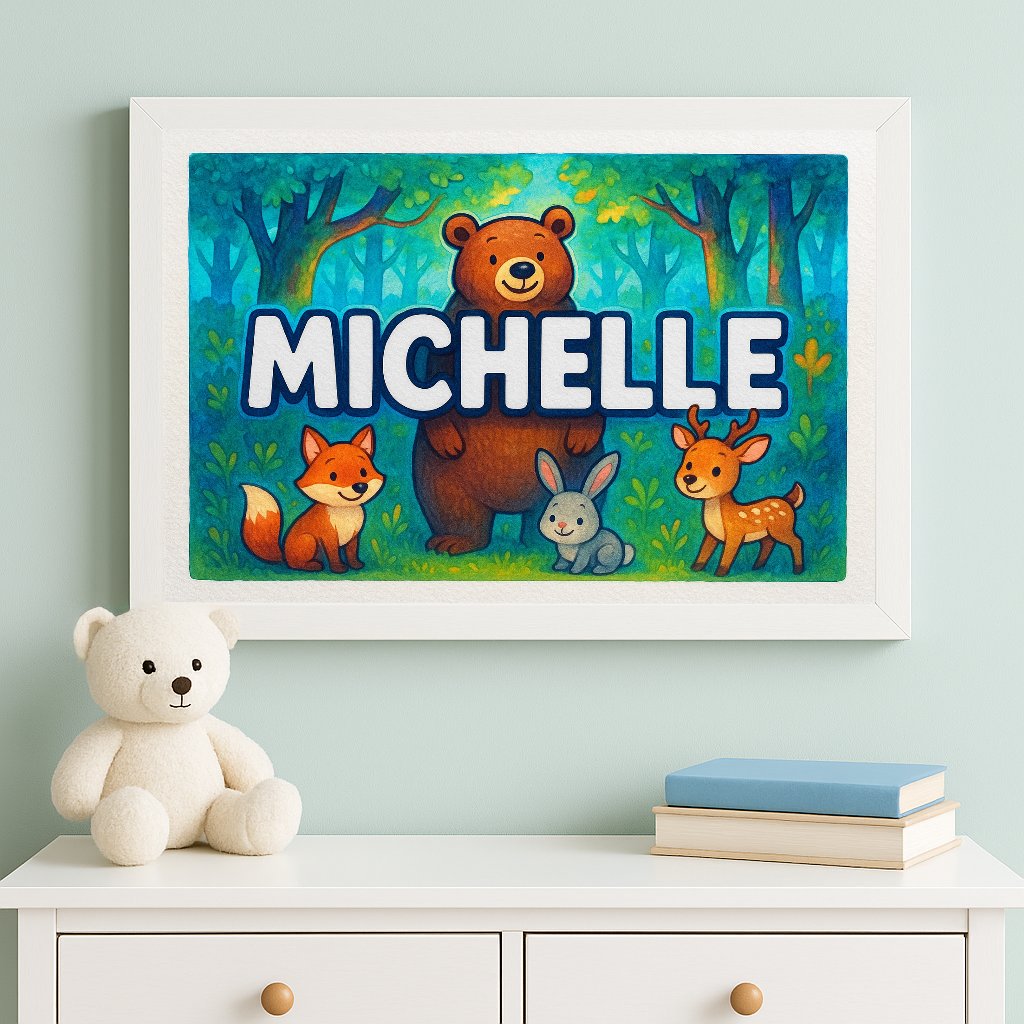 Personalized name art for Michelle