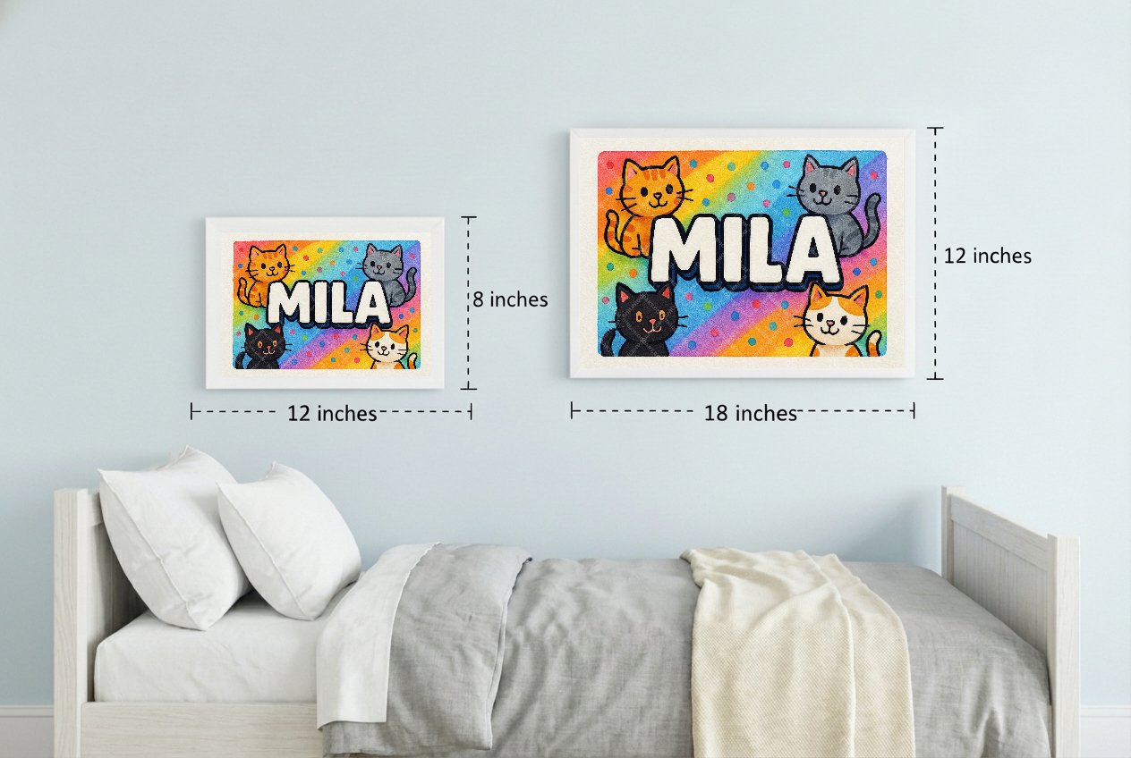 Personalized name art for Mila