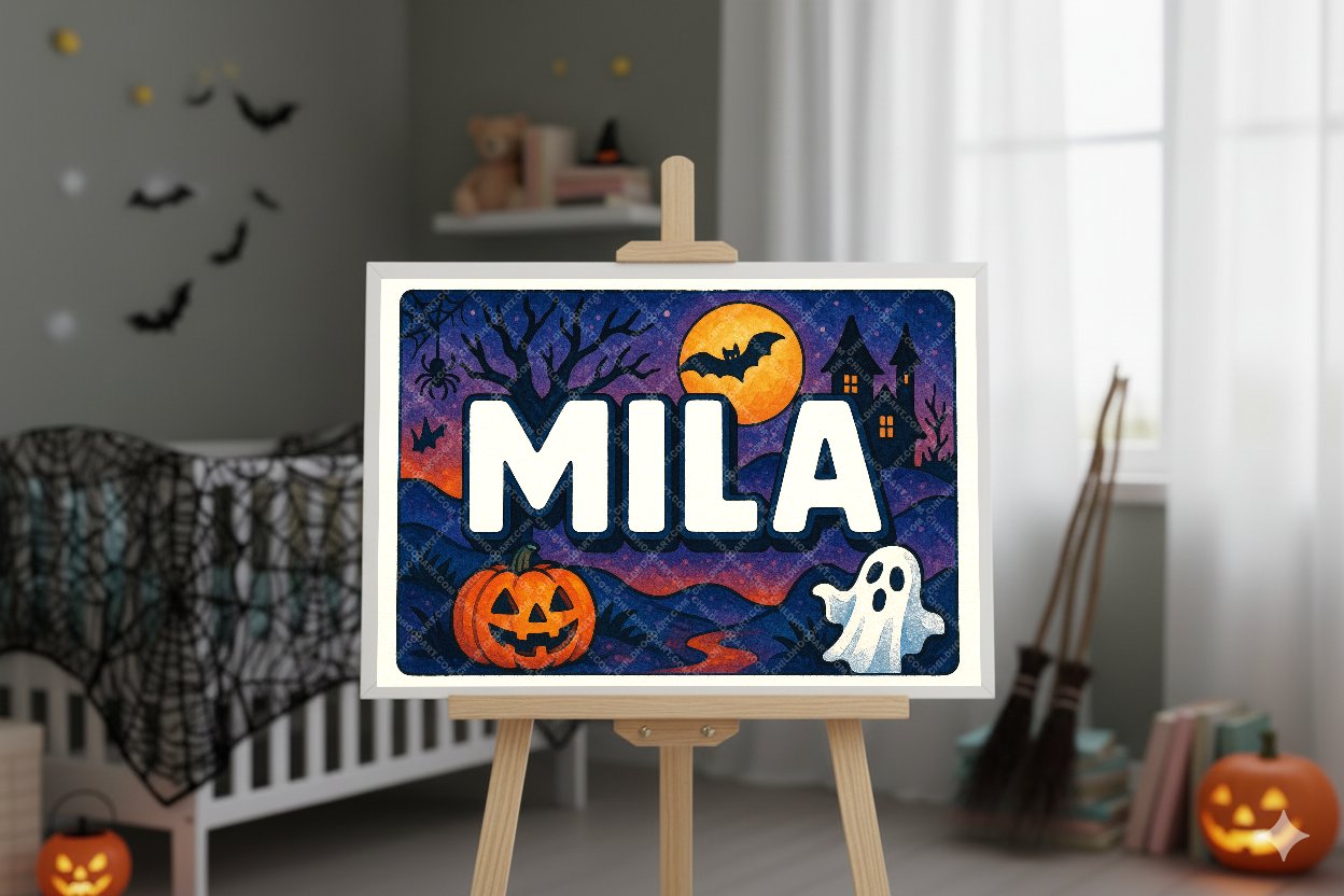 Personalized name art for Mila