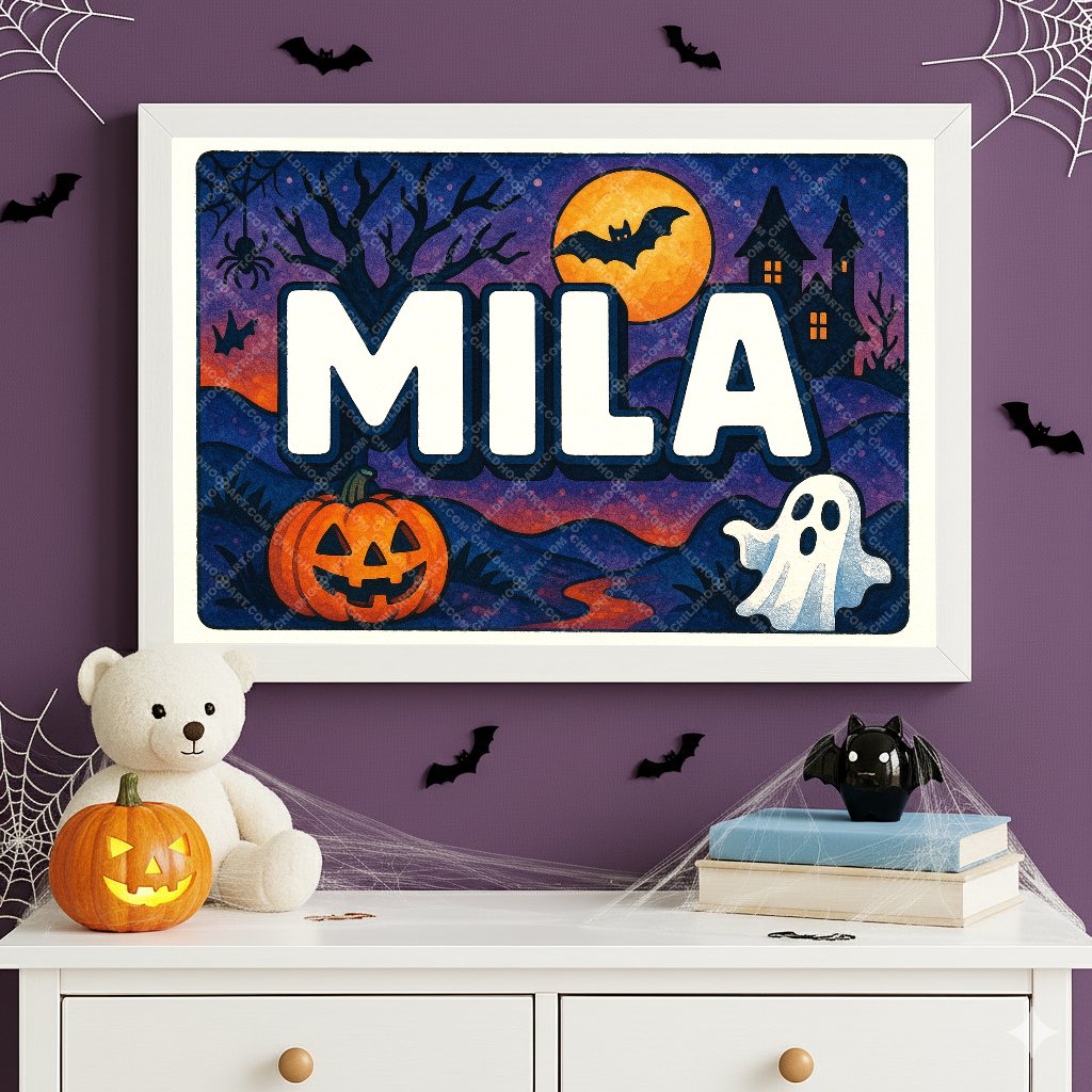 Personalized name art for Mila
