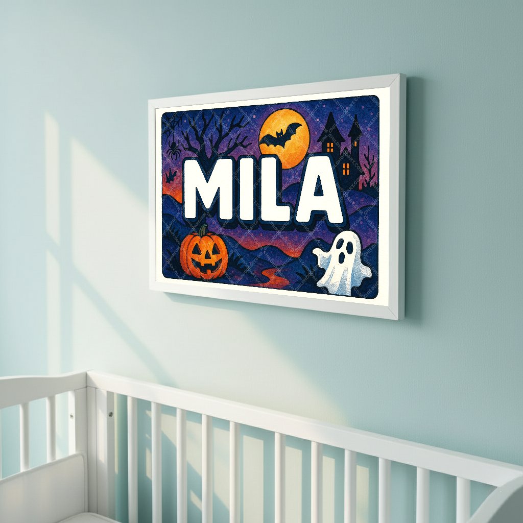Personalized name art for Mila