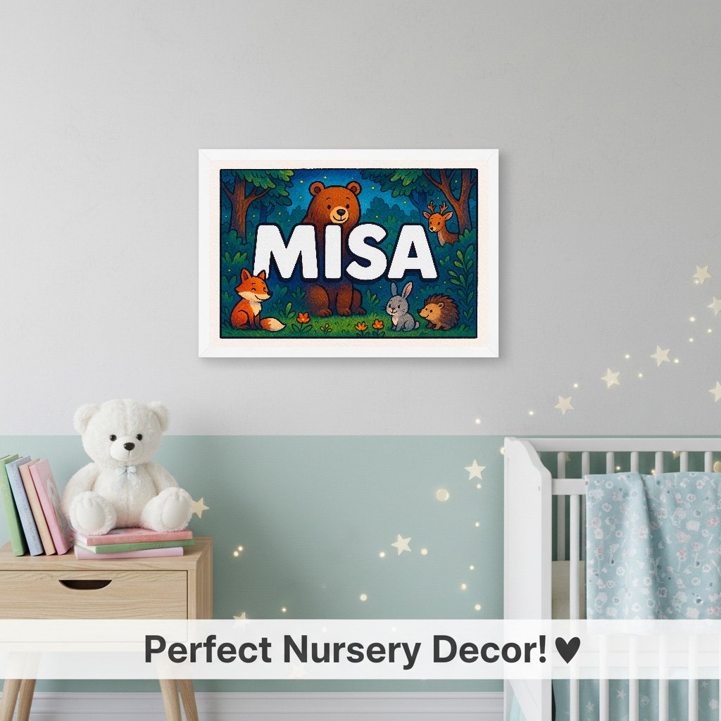 Personalized name art for Misa